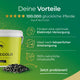Grüne Anzeige für das Pferdegold®-Sommerpaket – zeigt einen gelben Eimer, Text und Symbole, die die Vorteile von „Elektrolyte Pferde“ hervorheben – das ideale Ergänzungsfuttermittel für Pferde im Sommer.